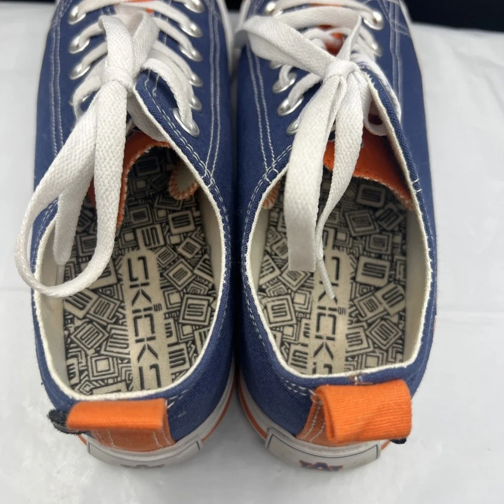 SKICKS Auburn Tigers Low Top Canvas Shoes Sneakers Mens Size 7 Womens Size 9